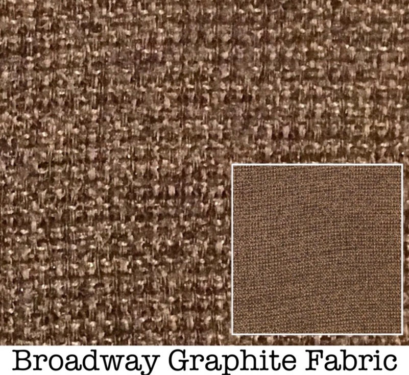 Broadway Graphite fabric swatch