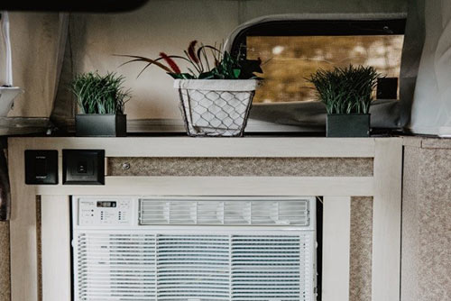 In-wall 8,000 BTU air conditioner